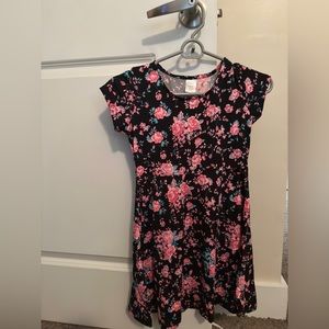 Black and Pink Floral Sundress